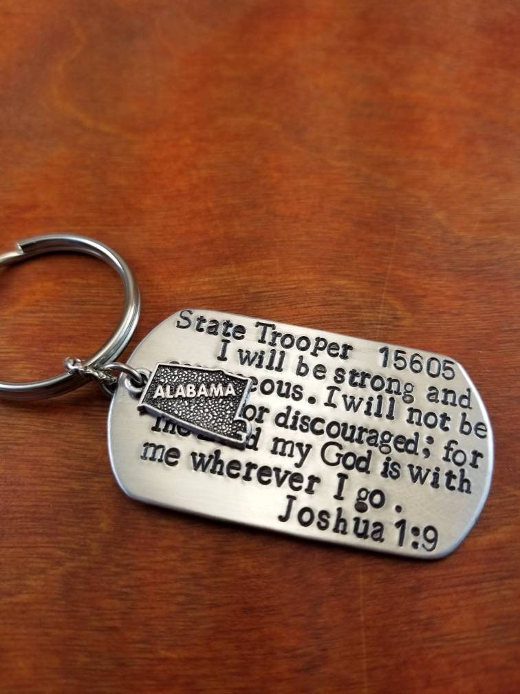 Alabama State Trooper Joshua 19 Schlüsselanhänger von ByalittlebitofFaith