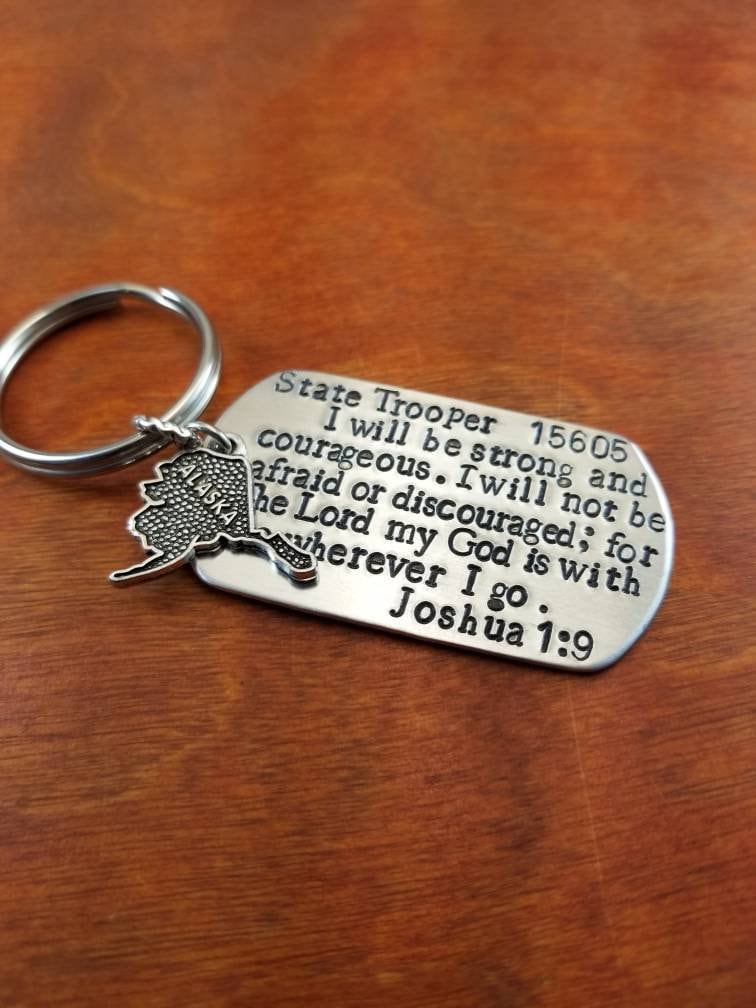 Joshua 19 Alaska State Trooper Schlüsselanhänger von ByalittlebitofFaith