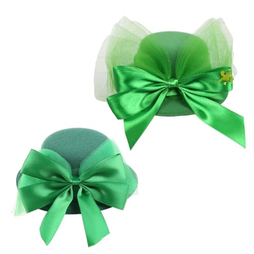 Bydezcon St. Patrick's Day Kopfschmuck Dekorative Haarnadel Kleeblatt Haarspange Für Irisches Festival Kostüm Cosplay Requisiten Zubehör von Bydezcon