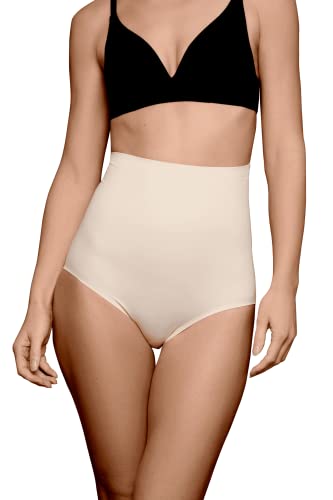 Bye Bra Gepolsterte Höschen Hohe Taille Shapewear Atmungsaktive Unterwäsche Butt Enhancer Butt Lifter Body Shaping Dessous für Frauen Beige Größen S M L (S) von Bye Bra