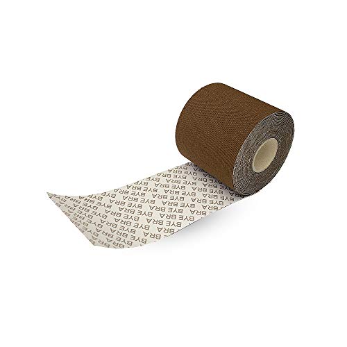 Bye Bra Hautlifting-Tape, Brustlifting-Tape, Selbstklebender BH, Brustlifting-Tape mit Satin-Nippelabdeckungen, Beige/Hellbraun/Dunkelbraun von Bye Bra