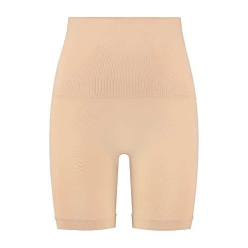 Bye Bra Nahtlose Kurze Hose, Kurze Hose Formen, Mittlere Bauchkontrolle, Hintern Heben, Shapewear für Damen, Schwarz/Beige Größe: S-XXL von Bye Bra