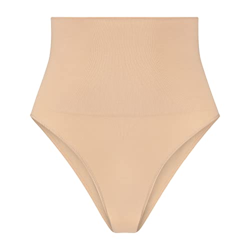 Bye Bra Nahtlose Slips, Slips Formen, Mittlere Bauchkontrolle, Hintern Heben, Shapewear für Damen, Schwarz/Beige Größe: S-XXL von Bye Bra