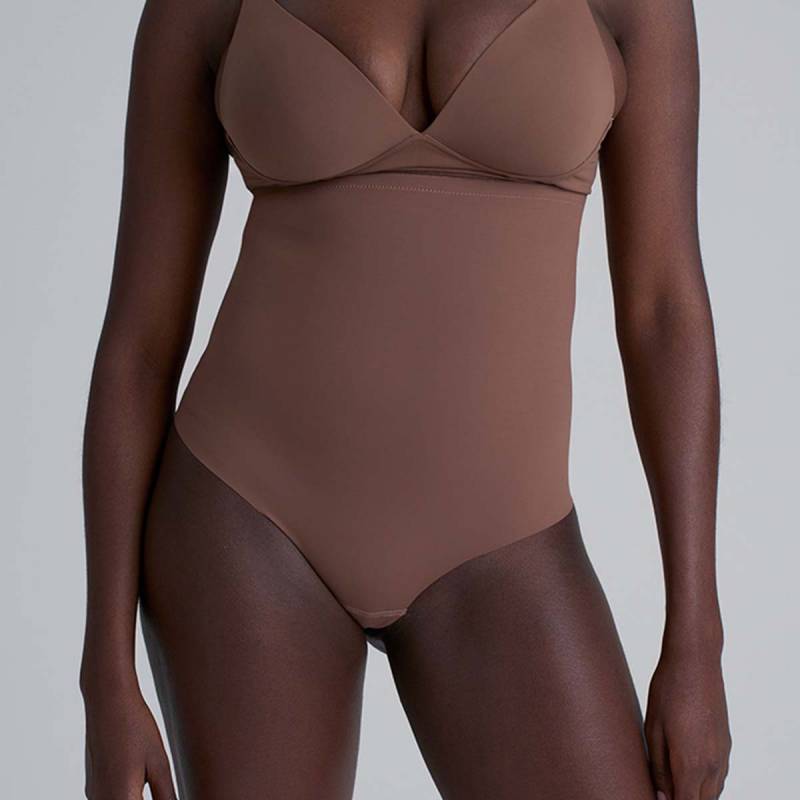 Bye Bra Sculpting High Waist String, Braun, Größe: L, Damen von Bye Bra