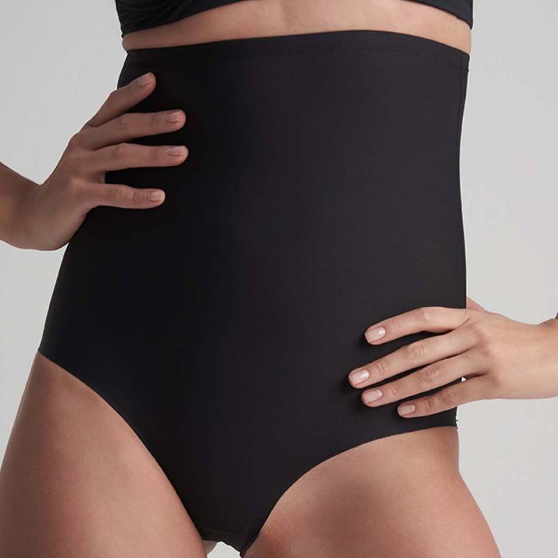 Bye Bra Sculpting High Waist maxi Slip, Schwarz, Größe: L, Damen von Bye Bra