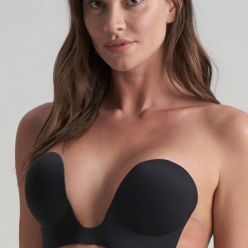Bye Bra Seamless U-Style Klebe BH, Schwarz, Größe: B, Damen von Bye Bra