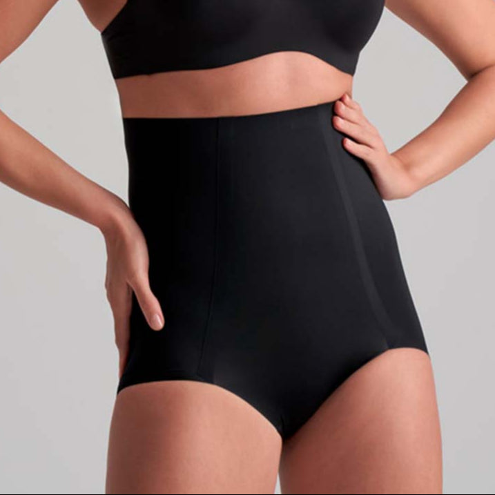 Bye Bra Smooth Essentials High Waist maxi Slip, Schwarz, Größe: S, Damen von Bye Bra