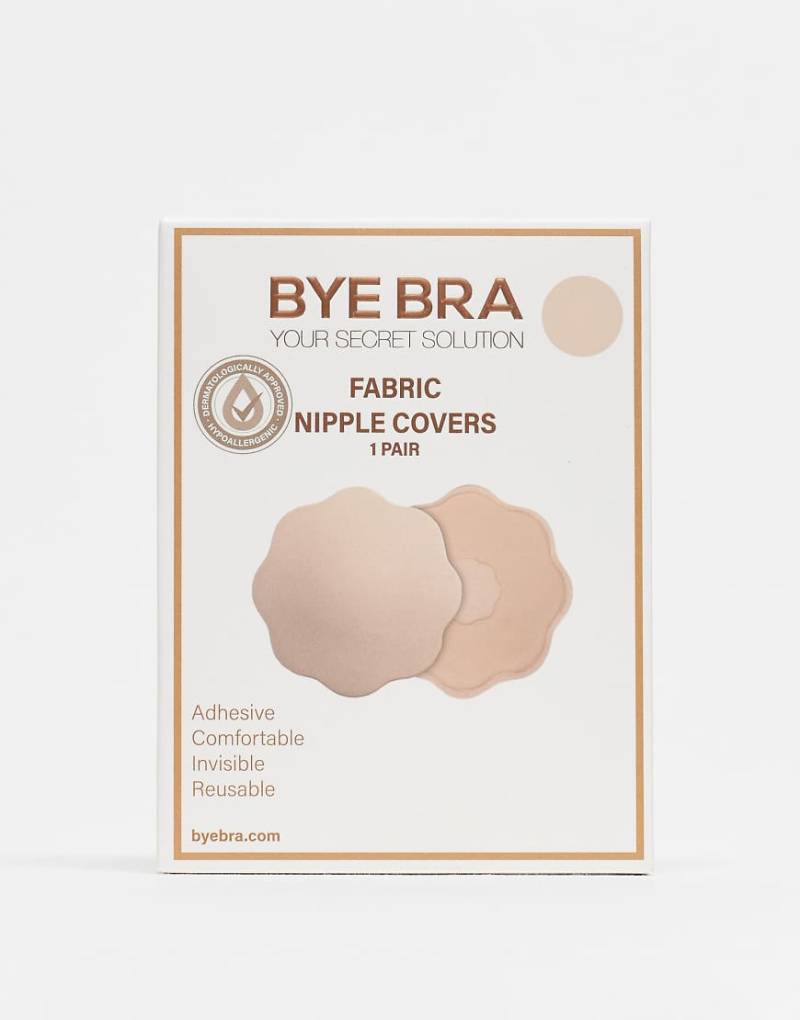 Bye Bra - Wiederverwendbare Brustwarzenabdeckungen aus Stoff in Beige-Neutral von Bye Bra