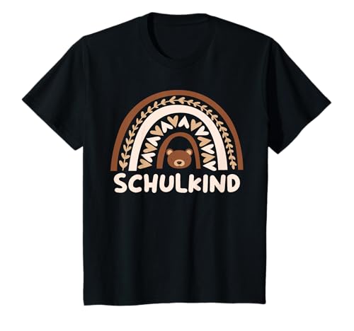 Kinder Schulkind 2025 Junge Mädchen Bär Einschulung Schulanfänger T-Shirt von Bye Bye Kindergarten Abschied - Kita Abschluss