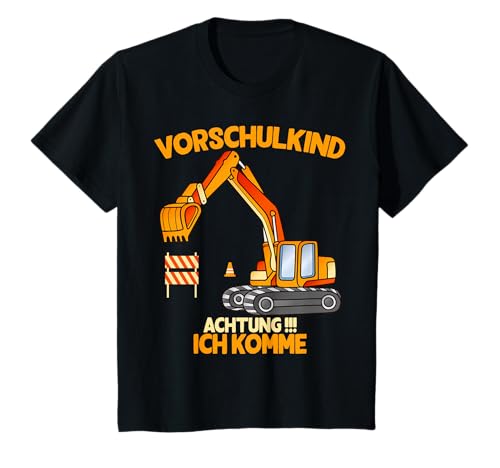 Kinder Endlich Vorschulkind 2025 Bagger Vorschule Einschulung T-Shirt Kinder Endlich Vorschulkind 2025 Bagger Vorschule Einschulung T-Shirt von Bye Bye Kindergarten Abschied - Vorschulkind Dino