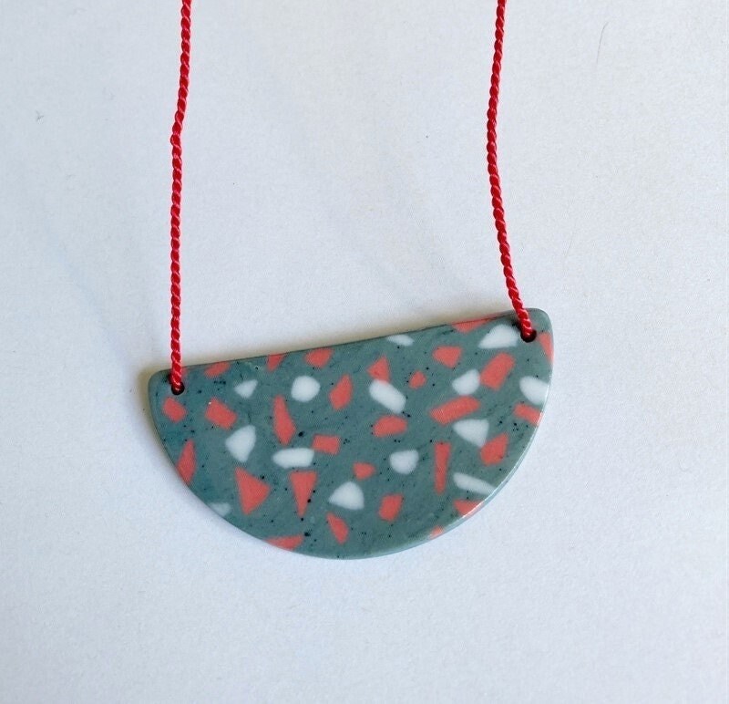 Terrazzo Porzellan Keramik Anhänger Terrazzo Porzellan Keramik Anhänger von ByeByeBelle