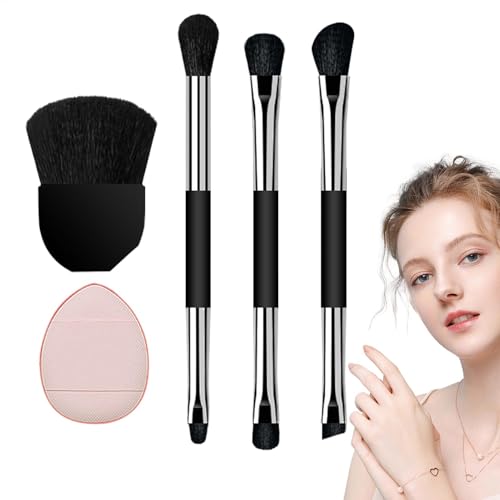 8-teiliges Pinselset | Weiche Lidschattenpinsel | Tragbares Make-up-Set | Beauty Tool Kit | Frauen Make-up Pinsel | Aufbewahrungsbox Set | Wangen Lippenpinsel für Augen, Wangen, Lippen, Mütter, von Byeaon