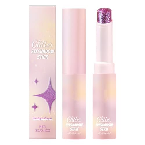 Crystal Jelly Glaze Stick Lidschatten, cremefarbener Schimmer, Lidschattenstock, einfach zu bedienen, tragbares Design, 3G, für das tägliche Make -up- oder Party -Look von Byeaon
