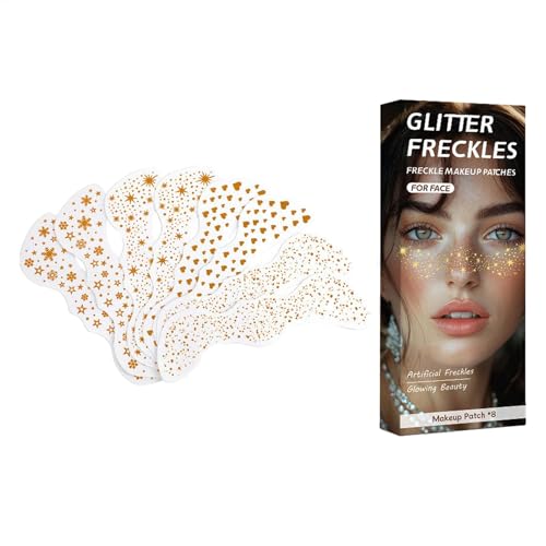 Festival Face Jewels | Konzert Make-up Aufkleber | Wasserdichte Gesicht Edelsteine | Temporäre Aufkleber | Make-up Gesicht Dekorationen | Festival Glitter Aufkleber für Praktisches Make-up Temporäre von Byeaon