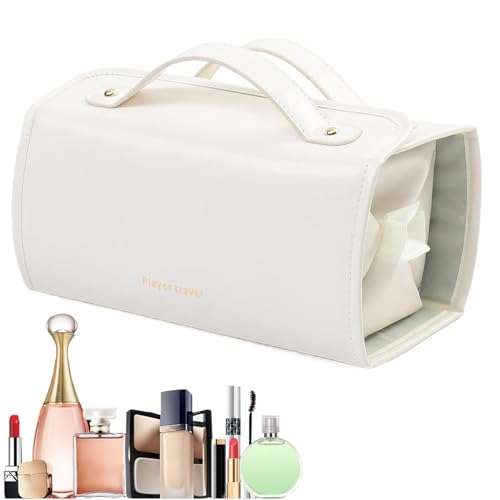 Makeup Storage Organizer | Roll-Up Makeup Bag | Portable Toiletry Bag | Waterproof Cosmetics Organizer | Travel Makeup Storage Cosmetics Bag Compartments for Traveling Women Men, Makeup Organizer von Byeaon