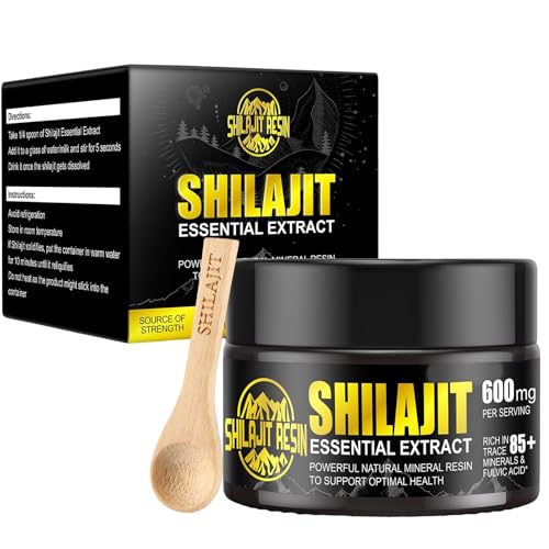 Shilajit Resin Himalayan 50g - Natural Shilajit Harz Original Maximalstärke 600mg für Männer Frauen von Byhsoep