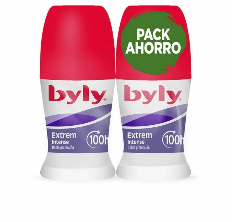 Byly Körperpflegemittel EXTREM INTENSIVE DEO-ROLL-ON PACKUNG, 100 H, 2 x 50 ml von Byly