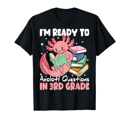 Bereit für die 3. Klasse Axolotl: Frage zum ersten Schultag, Mädchen T-Shirt Bereit für die 3. Klasse Axolotl: Frage zum ersten Schultag, Mädchen T-Shirt von Bymaaf