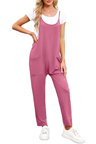 Byoauo Jumpsuit für Damen Spaghetti Strap Overalls Strampler für Damen L von Byoauo