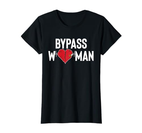 Bypass Woman Heart Surgery Get Well Soon T-Shirt von Bypass Herzoperation Design Idee