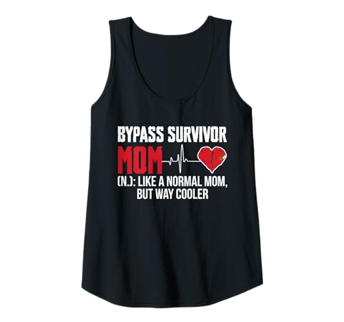 Damen Bypass Survivor Mom Definition Mothers Day Heart Surgery Tank Top von Bypass Herzoperation Designs Idee