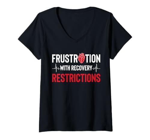 Damen Frustration with Recovery Process Bypass Heart Surgery T-Shirt mit V-Ausschnitt Damen Frustration with Recovery Process Bypass Heart Surgery T-Shirt mit V-Ausschnitt von Bypass Herzoperation Designs Idee
