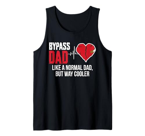 Herren Bypass Survivor Dad Definition Fathers Day Heart Surgery Tank Top von Bypass Herzoperation Designs Idee