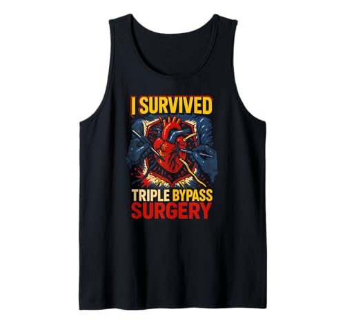 Triple Bypass Chirurgie Survivor Vintage Herren Patient Recovery Tank Top von Bypass Surgery Patient Hospital Recover Apparel