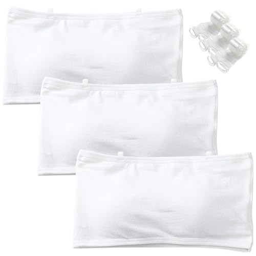 Bandeau BHS für Mädchen Ohne Bügel Nahtlose Unterwäsche mit Fest Gepolsterte und 3 Unsichtbare Schultergurt Teens Trägerloser Bralette Tube Top für 10-16 Jahre von Bysion