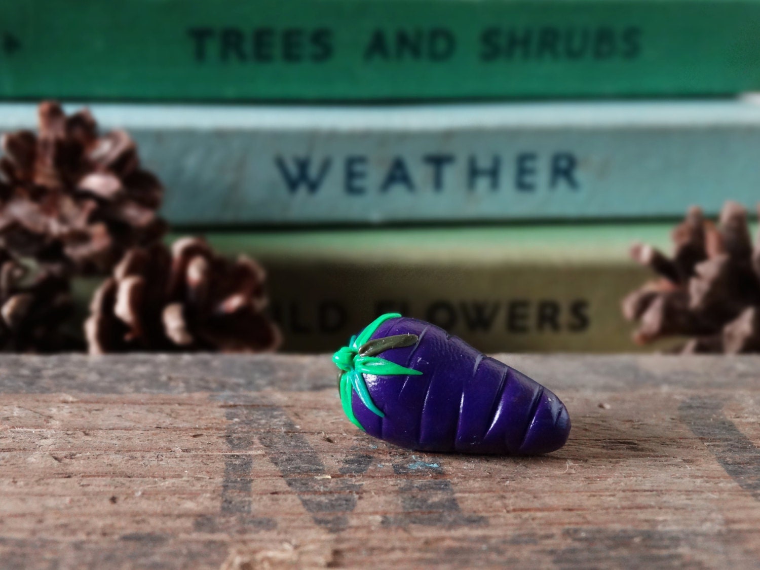 Durch Den Schuppen Lila Karotte Pin Badge - Lapel Abzeichen Tie Gemüse Obst Zuteilung Gartenbau Garten Geschenk Carot Schrulligen Spaß von BytheShed