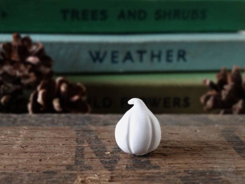 Knoblauch Pin Anstecker Handgefertigtes Fimo, Versilbert - Vampirabwehr Am Schuppen von BytheShed