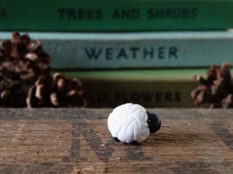 Schaf Anstecker Polymer Clay, Farm Countryside Lamm Schaf Anstecker Polymer Clay, Farm Countryside Lamm von BytheShed
