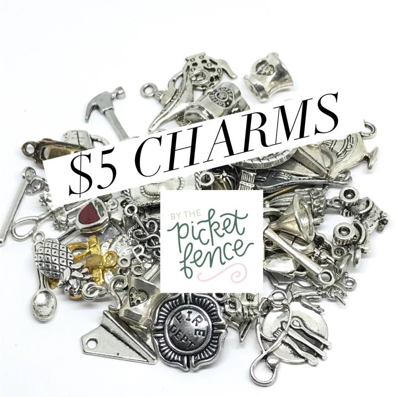 Charms Separat Verkauft, Erstellen Sie Ihren Eigenen, Armreifenarmband Charm, Erstellen Ihre Eigene Halskette, Schlüsselanhänger Hochzeitsstrauß von Bythepktfence