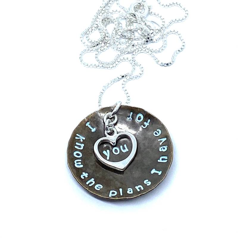 Jeremias 2911, Ich Kenne Die Pläne, Für Sie Habe, Abschlusshalskette, Taufe Schmuck, Konfirmationshalskette, Christlicher Schmuck Jeremias 2911, Ich Kenne Die Pläne, Für Sie Habe, Abschlusshalskette, Taufe Schmuck, Konfirmationshalskette, Christlicher Schmuck von Bythepktfence