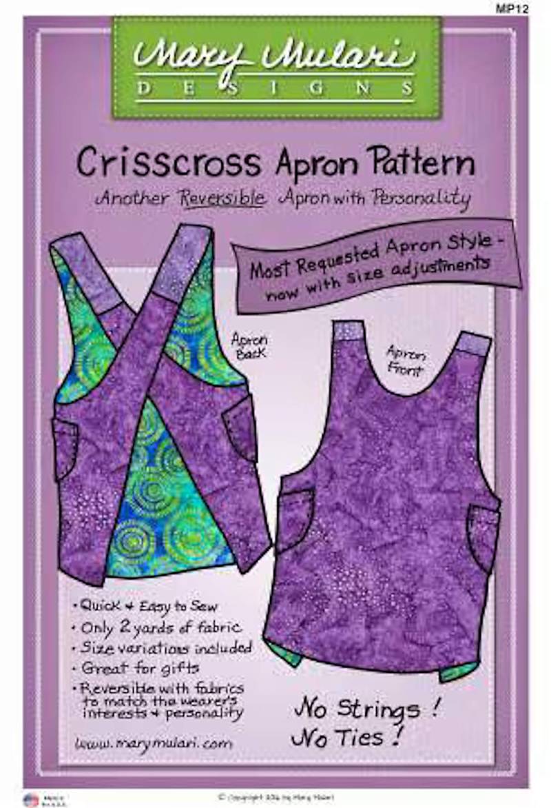 Kreuz Und Quer Wendeschürze-Muster - Mary Mulari Designs von BywaterFabric