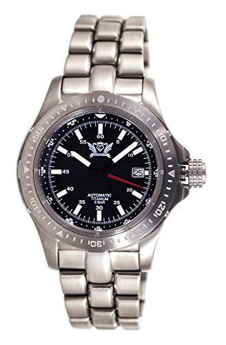 C CAVADINI Herren-Armbanduhr Analog Automatik mit Titanarmband CV-1608 (I Tachi) von C CAVADINI