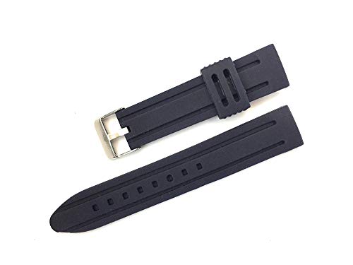 C CAVADINI Line Unisex Silikon Uhrenarmband Diver (24mm, dunkelblau) von C CAVADINI