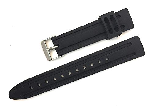 C CAVADINI Line Unisex Silikon Uhrenarmband Diver (24mm, schwarz) von C CAVADINI