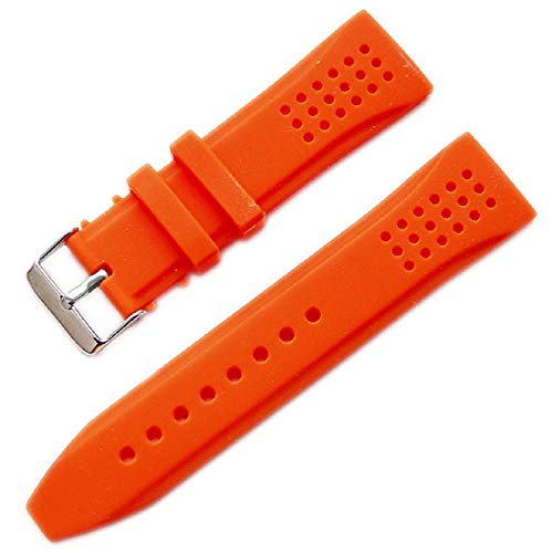 C CAVADINI Unisex Silikon Uhrenarmband Diver (orange) von C CAVADINI