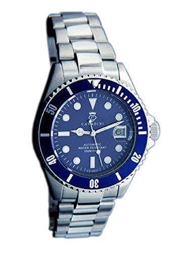 CAVADINI Advantage Automatik Herren-Armbanduhr Edelstahl (blau/Silber) von C CAVADINI