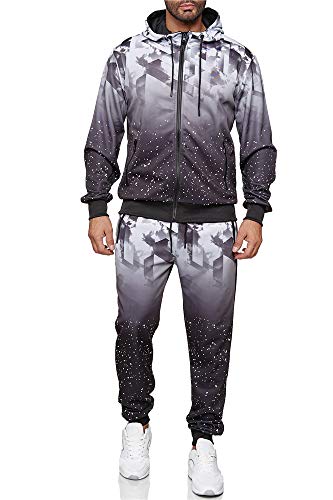 C-IN-C Herren Jogginganzug Sportanzug Modell TS-02 (Hellgrau, XXL) von C-IN-C