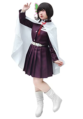 C-ZOFEK Damen Kleid Kanao Cosplay Kostüm Anzug mit weißem Seil und Gürtel, Weiss/opulenter Garten, M von C-ZOFEK