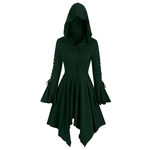 C'est TT Freizeitkleider für Damen: Mittelalter Kleider Mittelalter Kostüme Halloween Mittelalterliche Viktorianischen Kleider Gothic Kleid Damen Mittelalter Kleidung Steampunk Kostüm Damen von C'est TT