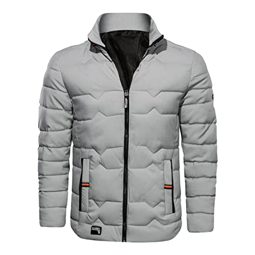 C'est TT Herren Parka Jacke Winterjacke Wintermantel Winterparka mit Kapuze Kapuzen Windbreaker Outdoor Parka Trendmantel Herren Daunenjacke Pufferjacke Steppjacke Übergangs Jacke von C'est TT