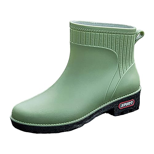 C'est TT Outdoor Weitschaft Regenstiefel Gartenschuhe Reisen Wasserdichte Robuste Elegant Wasserschuhe Gummistiefel Rutschfest Bequem Licht Regenschuhe von C'est TT