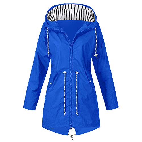 C'est TT Regenjacke Damen Wasserdicht Regenparka Outdoorjacke Jacken Windbreaker Fahrradjacke Regenjacke Outwear Funktionsjacke/Outdoorjacke mit Kapuze Radsport-Bekleidung Übergangsjacke von C'est TT