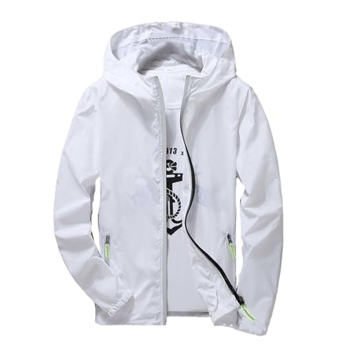C'est TT Retouren, Freizeitjacke Herren Sommer Winddicht Freizeit Windbreaker Basic Leicht Workerhoodie mit Kapuze Lässig Freizeitjacke Einfarbig Wanderjacke Modernes Softshelljacke C'est TT Retouren, Freizeitjacke Herren Sommer Winddicht Freizeit Windbreaker Basic Leicht Workerhoodie mit Kapuze Lässig Freizeitjacke Einfarbig Wanderjacke Modernes Softshelljacke von C'est TT