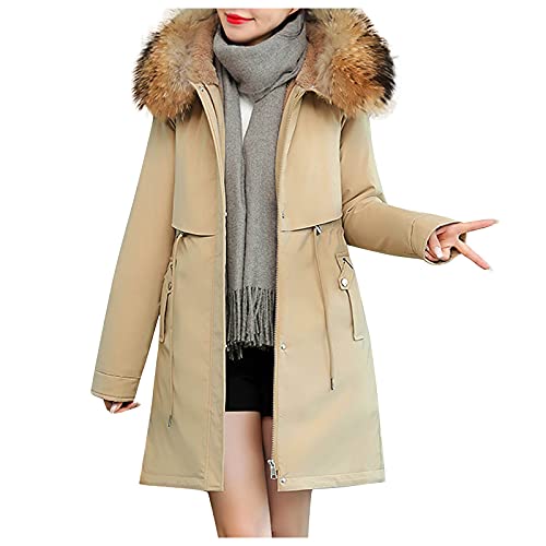 C'est TT Steppmantel für Damen Kapuzen-Softshelljacke für Damen Winterparka Softshelljacke Damen Steppmantel Wintermantel Daunenjacken Jacke Übergangsjacke Damen Übergangs Jacke Jacken von C'est TT