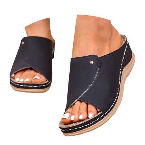 C'est TT sandalen slip in, VivaStep Sandalen - Ergonomische & rutschfeste Sandalen zur Schmerzlinderung, Slip in Sandale Damenpantoffel mit orthopädischer offener Zehenpartie, Schwarz, 39 C'est TT sandalen slip in, VivaStep Sandalen - Ergonomische & rutschfeste Sandalen zur Schmerzlinderung, Slip in Sandale Damenpantoffel mit orthopädischer offener Zehenpartie, Schwarz, 39 von C'est TT