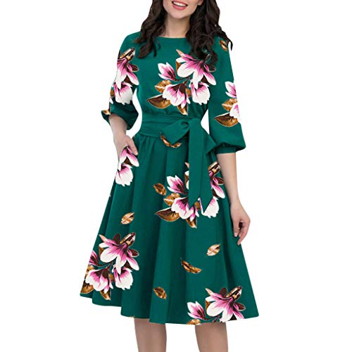 Damen Mode Hochzeit Brautkleid Bankett Kleid Elastische Passform Mittellanges Kleid Lose unregelmäßige Farbe Splash Print Kleid Strapskleid mit Print für Damen Böhmischer Schlitz Langer Rock von C'est TT